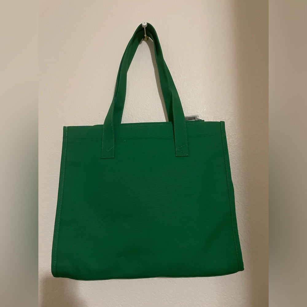 🦊 MAISON KITSUNE Green Tote Bag - Picture 3 of 4